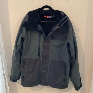 686 Men's Two-Tone Gray Ski Jacket, like new condition.